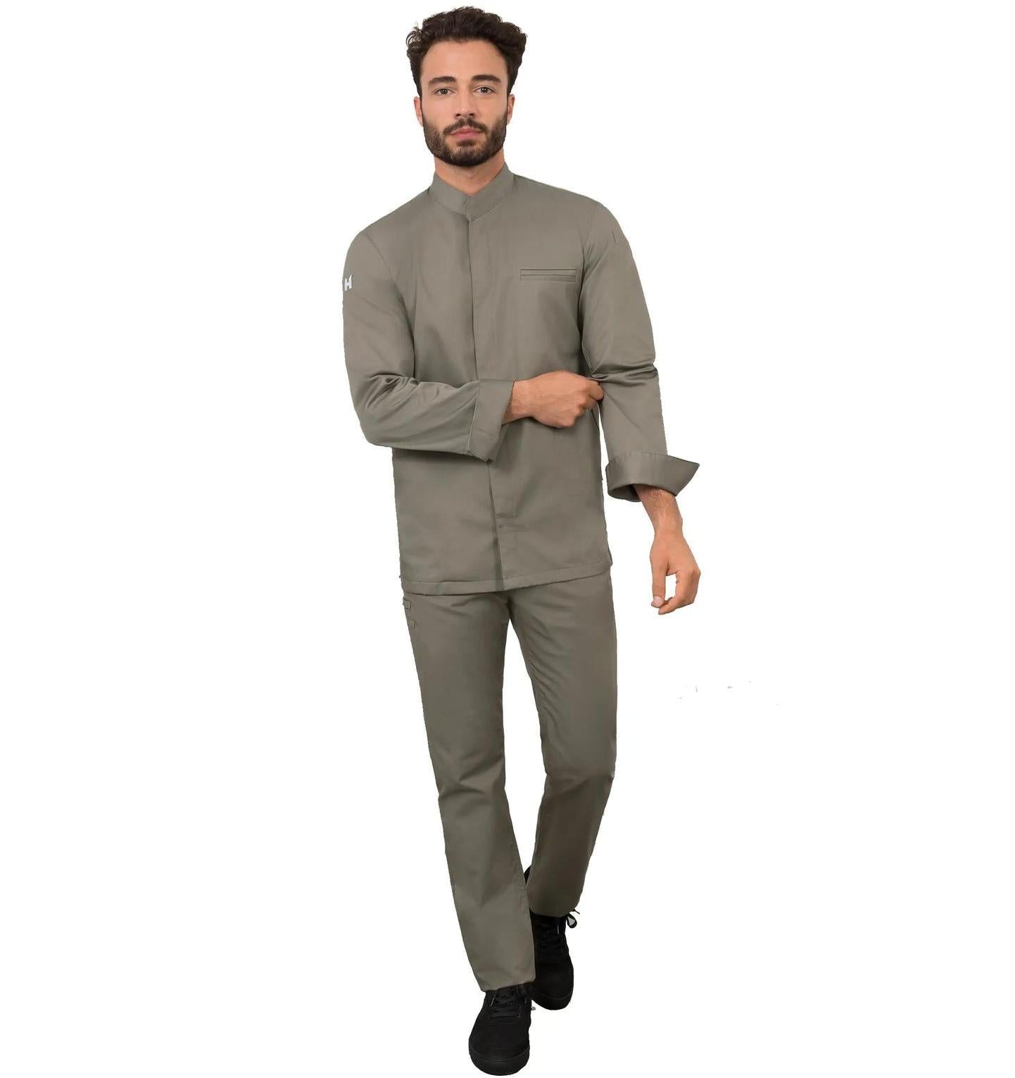 Le Nouveau Alain Chef Jacket Olivette - fullview