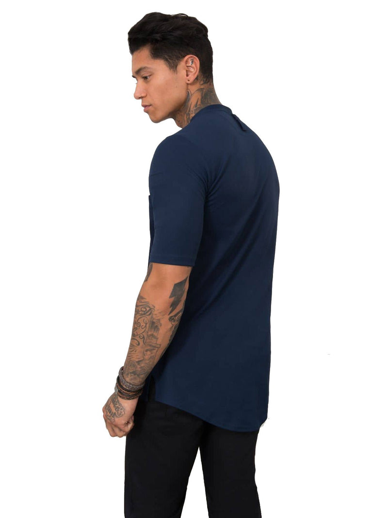 Le Nouveau Ferre Chef T-Shirt Patriot Blue - sideview