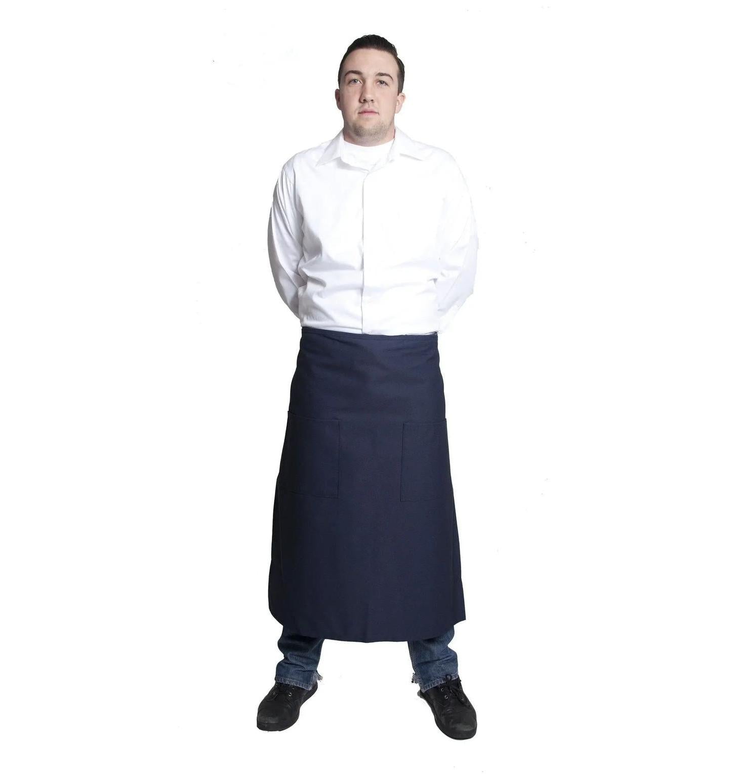 Fiumara Apparel Full Bistro w/2 Pockets 32"L x 28"W Navy
