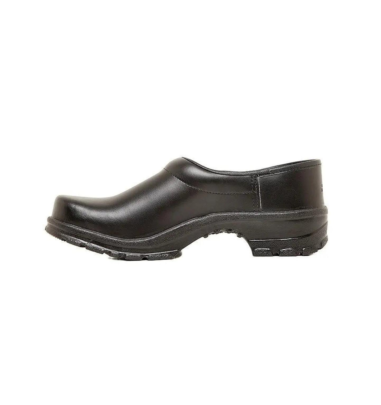 Birchwood Comfort Chef Clog by Sika Footwear Black Side Left