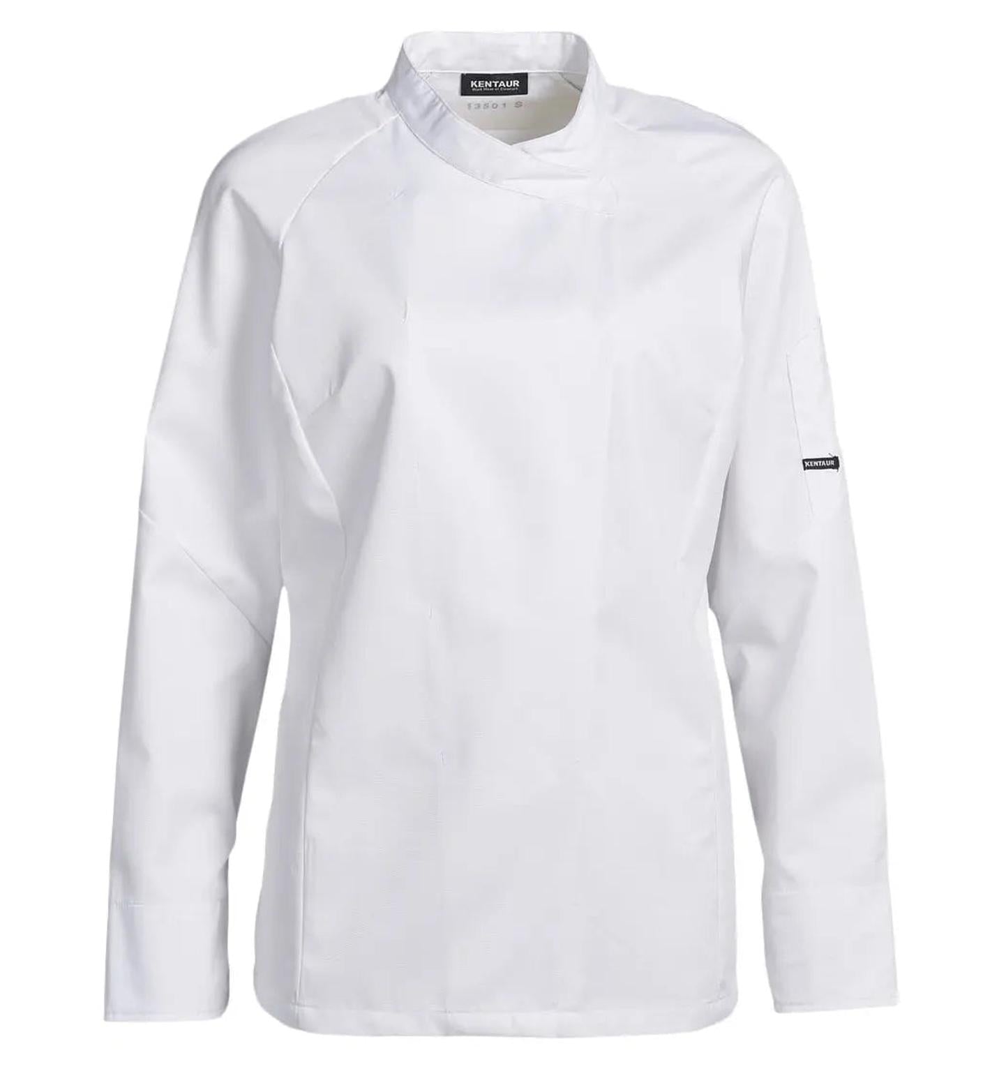 Kentaur 13501 Women's Chef/Waiters Jacket - White - Front