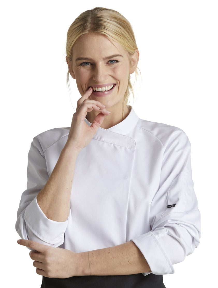 Kentaur 13501 Women's Chef/Waiters Jacket - White - Front