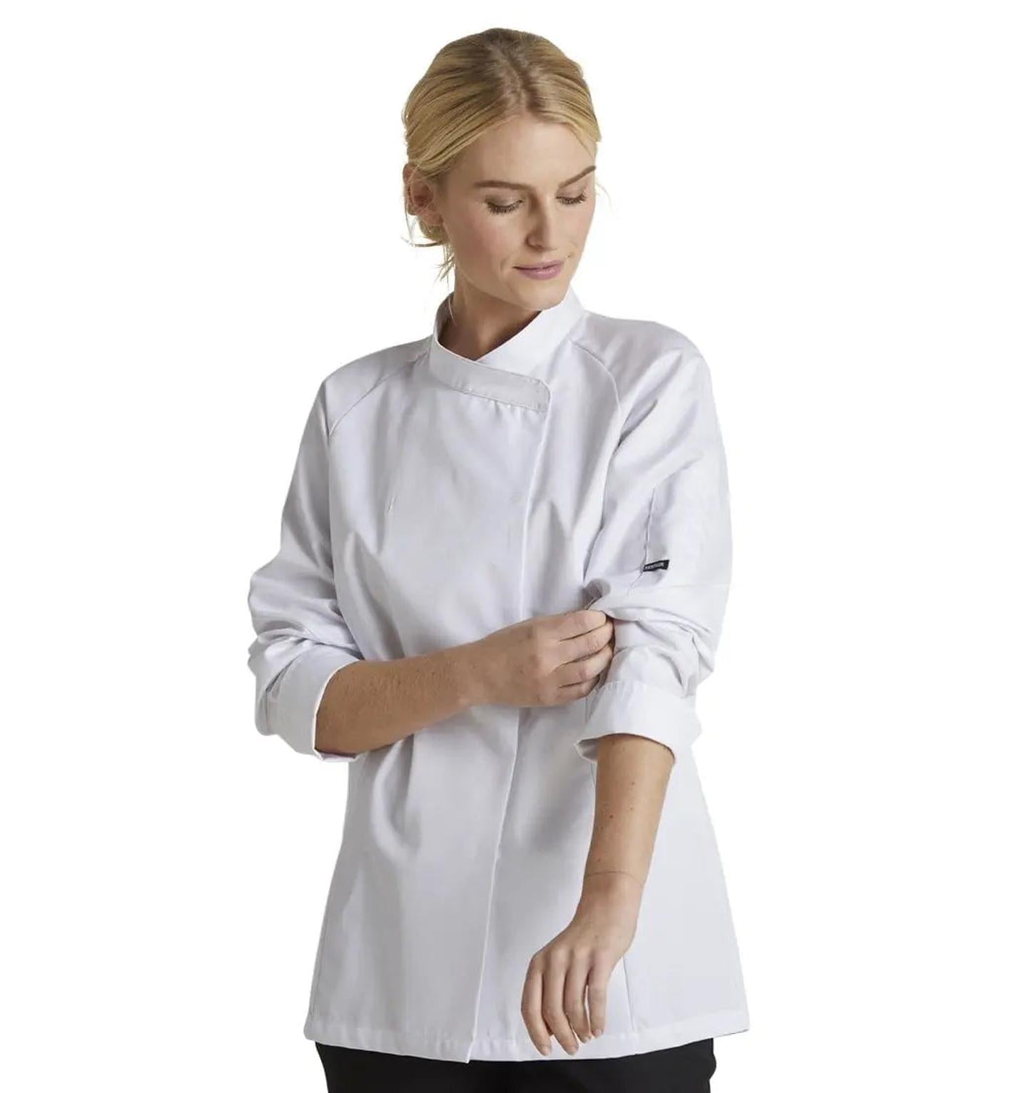 Kentaur 13501 Women's Chef/Waiters Jacket - White - Front