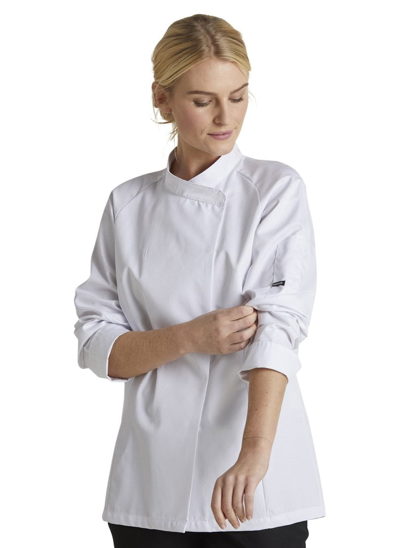 Kentaur 13501 Women's Chef/Waiters Jacket - White - Front