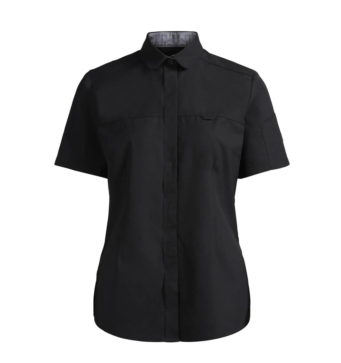 Ladies Shirt S/S Black - Main