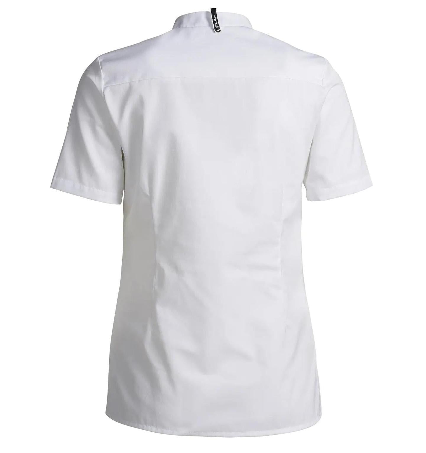 Ladies Chef/Service Shirt S/S White - Back