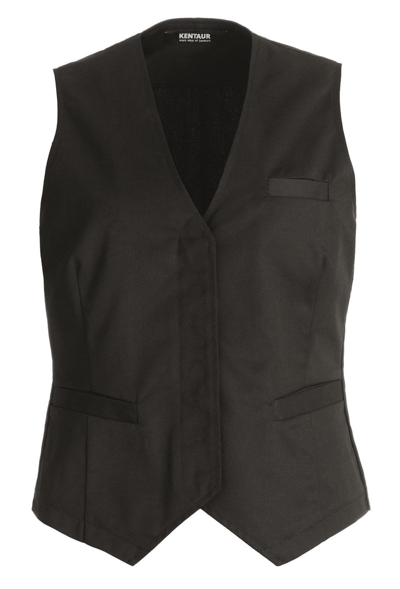 Ladies Vest In Black - Main
