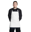 Fiumara Apparel Bib Apron w/ 3 Pockets 24"L X 28" W White