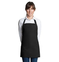 Fiumara Apparel Bib Apron w/ 3 Pockets 24"L X 28" W Black