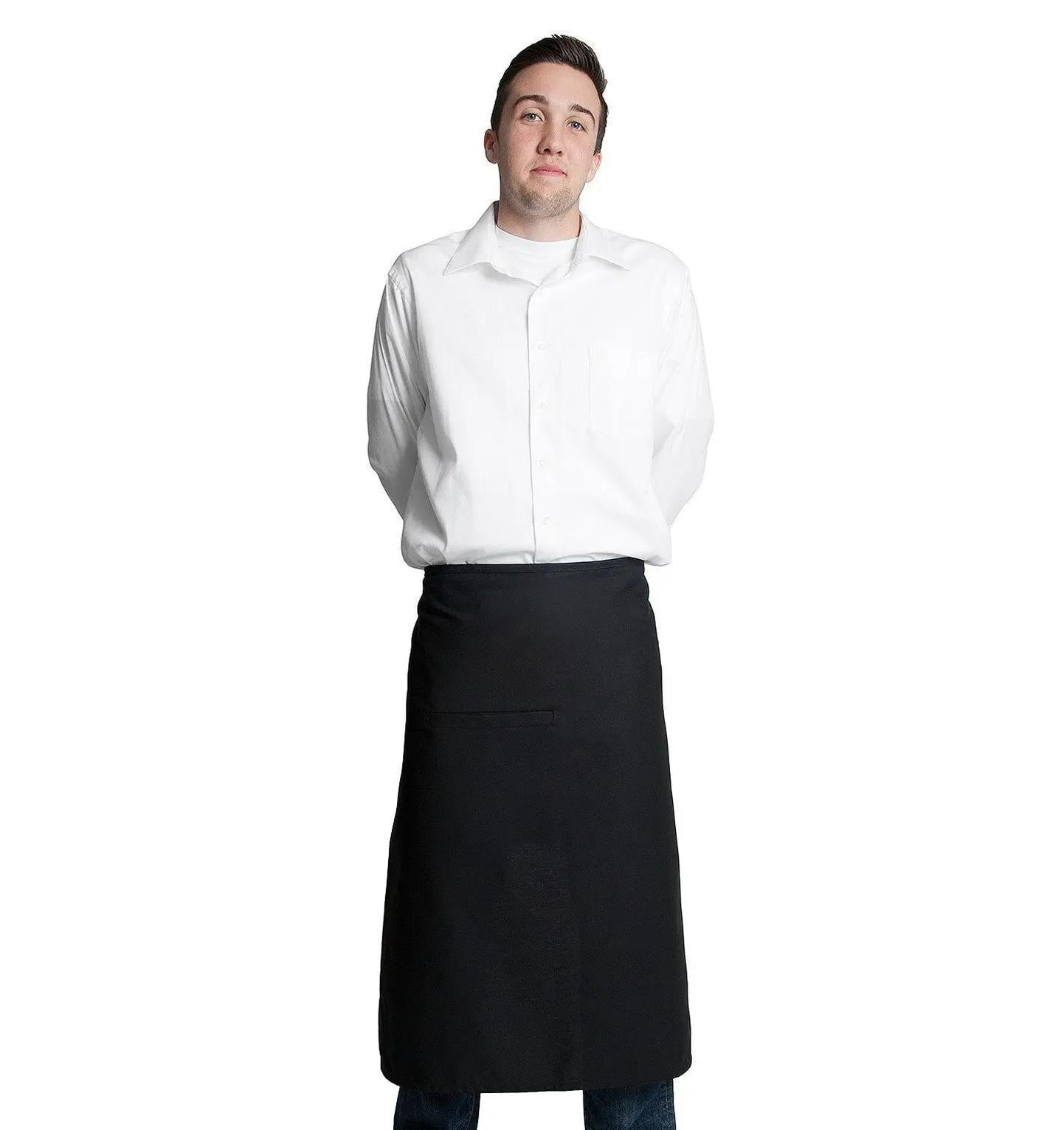 Bistro w/1 Pocket & Pencil Divide 32"L x 28" Black Front