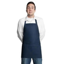 Fiumara Apparel Bib Apron w/ 3 Pockets 24"L X 28" W Navy Blue
