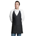 Tuxedo Apron w/Center Pockets 32"L x 28"W Black