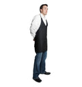 Tuxedo Apron w/Center Pockets 32"L x 28"W Black Side Far Shot