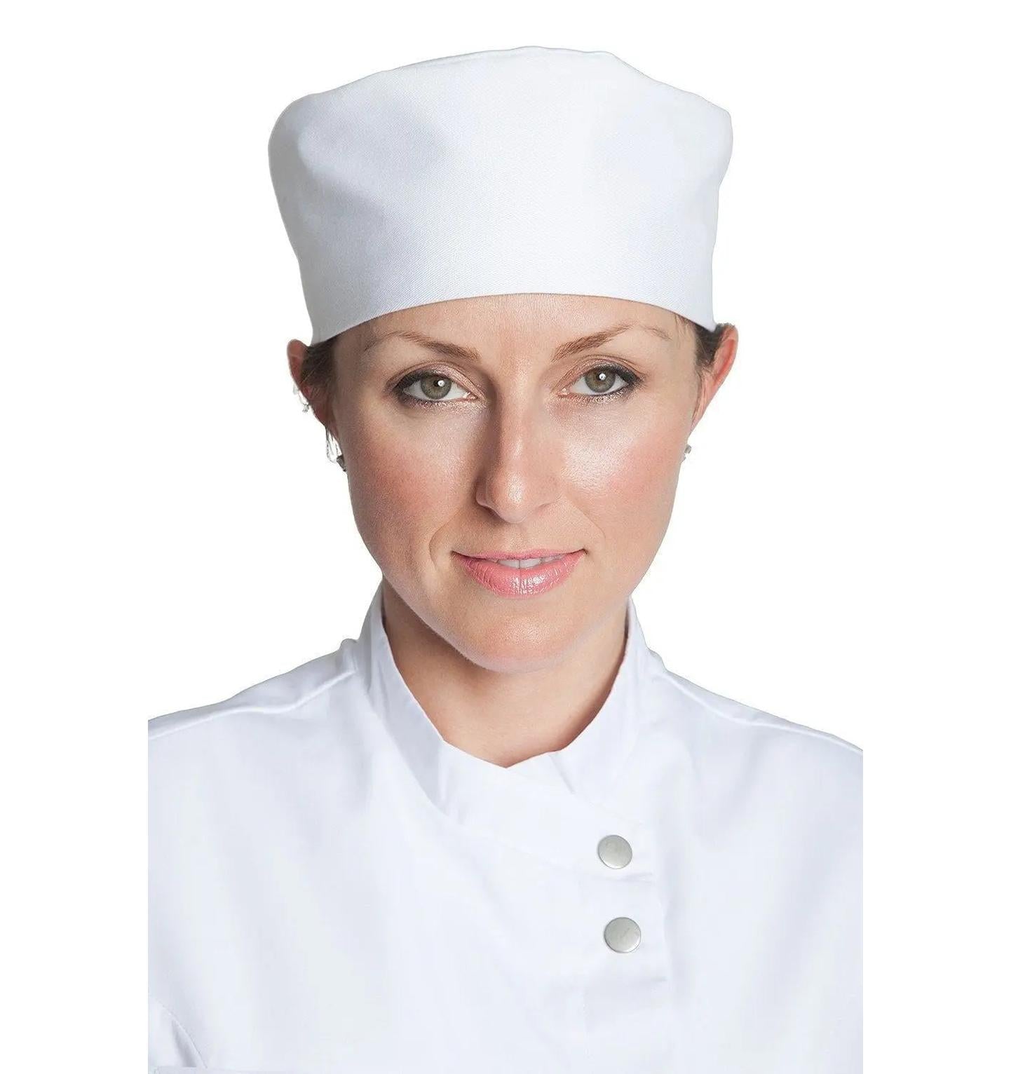 Professional Chef Skull Cap White Front