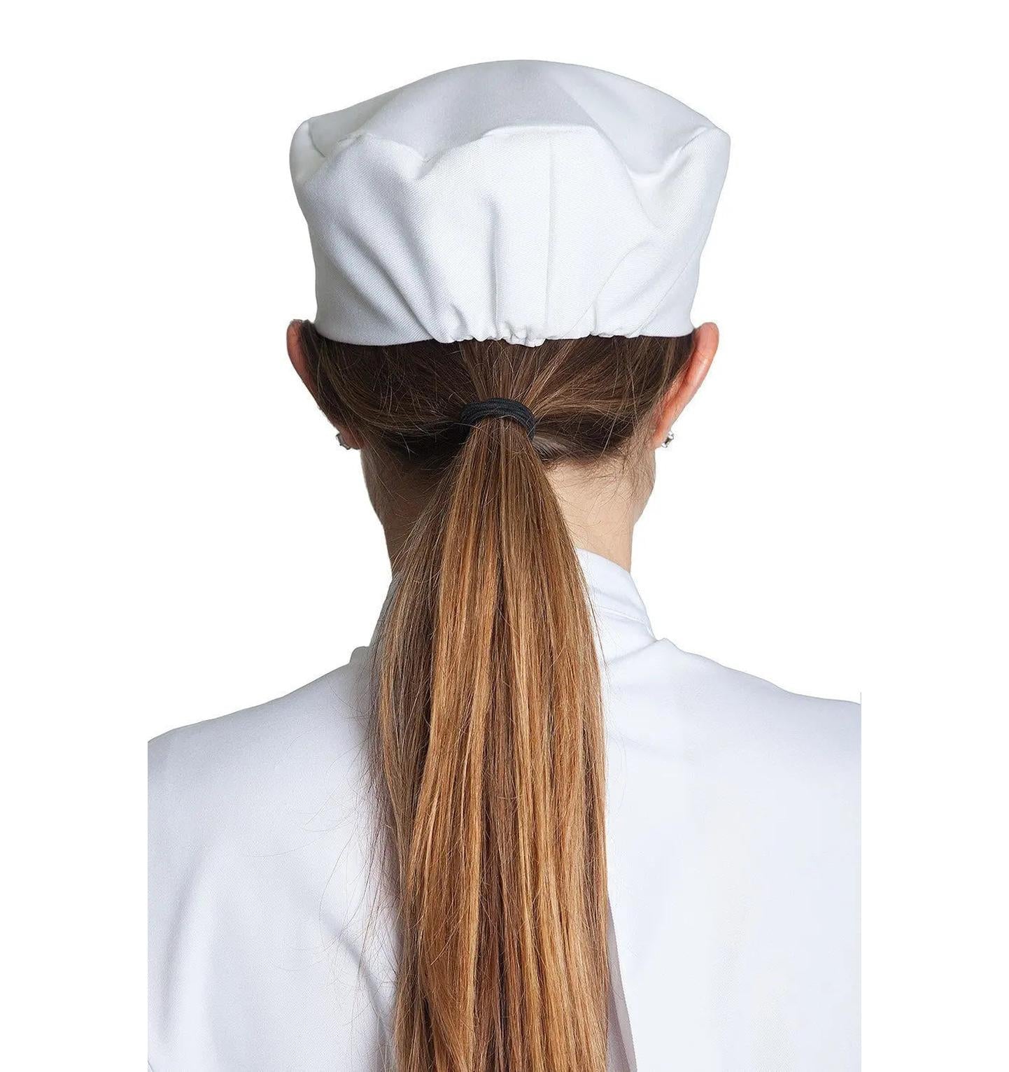 Professional Chef Skull Cap White Back