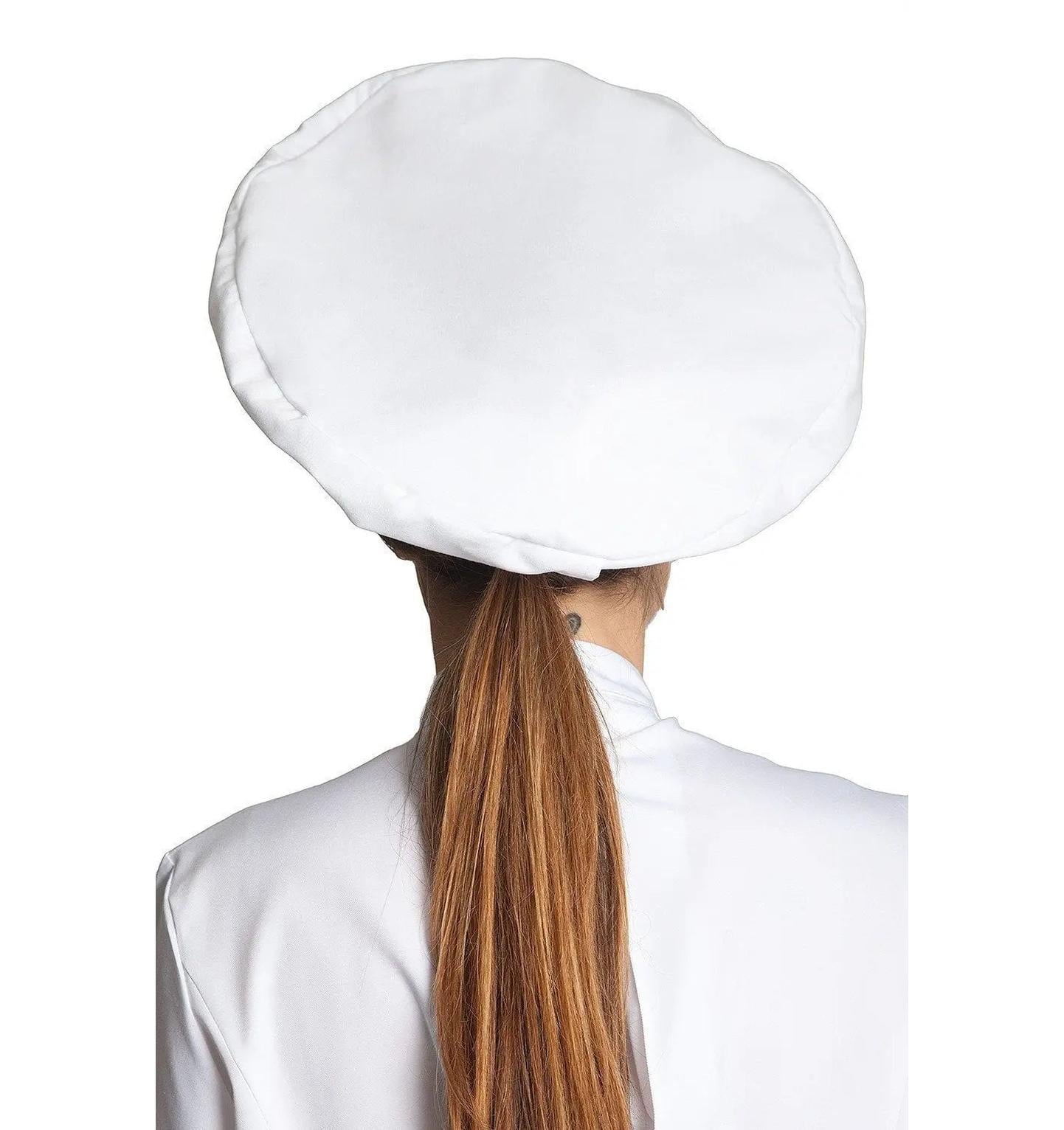 Poplin Chef Hats White Back