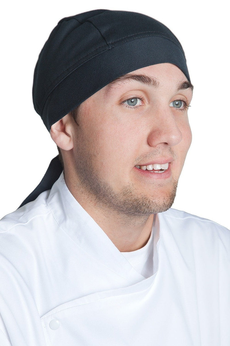 Fiumara Apparel Professional Chef Head Wrap Side - Black