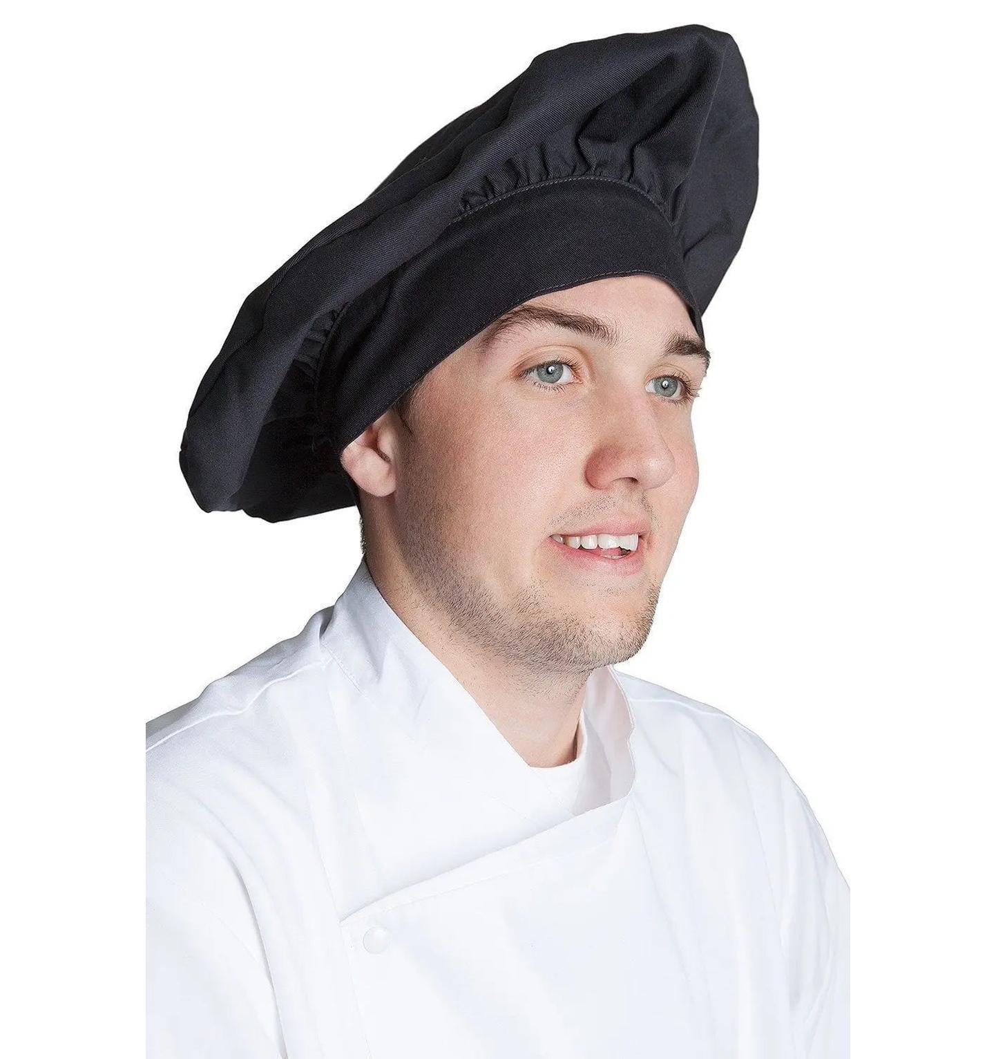 Fiumara Apparel Poplin Chef Hat Black Profile