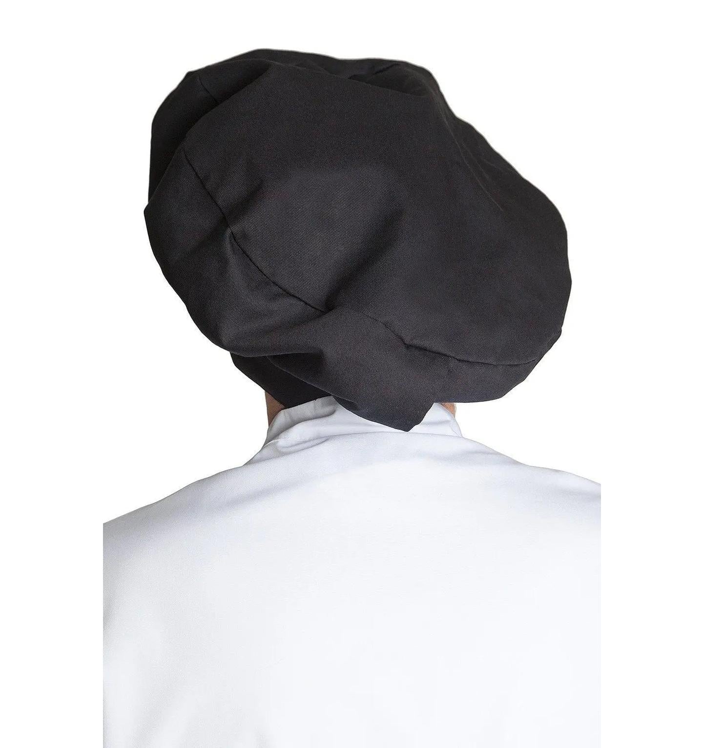 Fiumara Apparel Poplin Chef Hat Black Profile Black Back