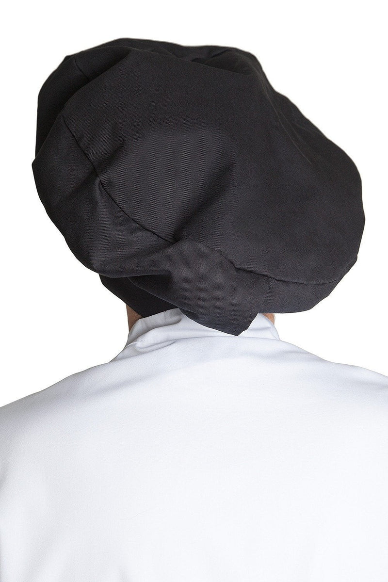 Fiumara Apparel Poplin Chef Hat Black Profile Black Back