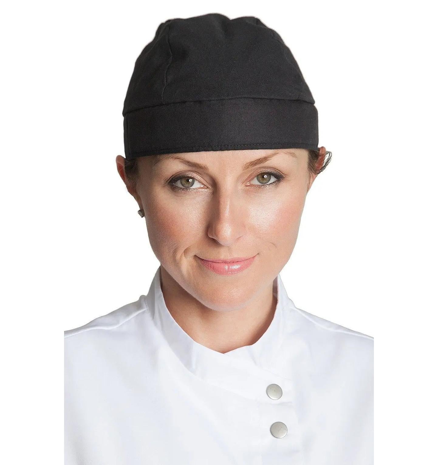 Deluxe Chef Head Wrap Black Front