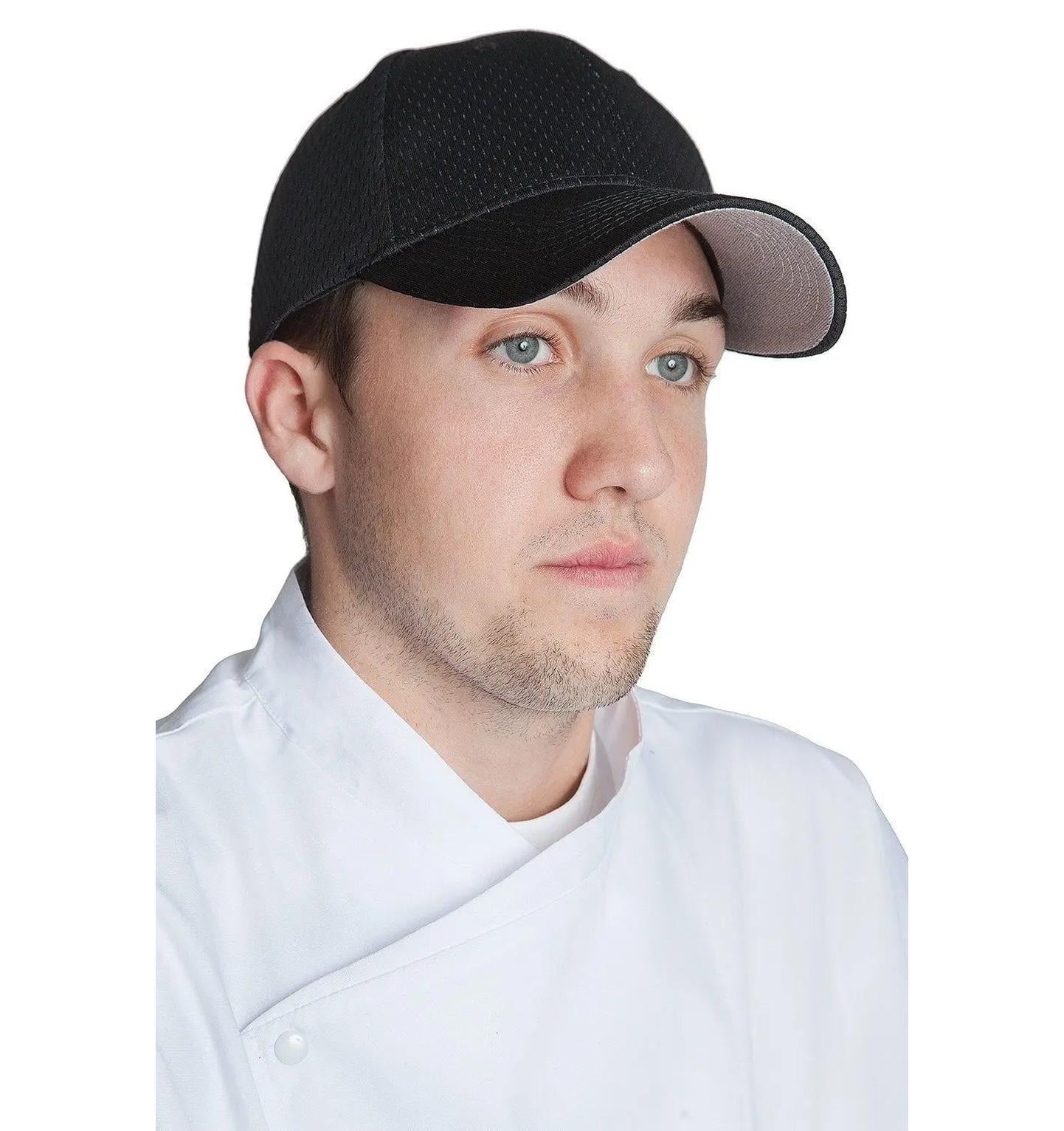 Pro Mesh Baseball Cap Black Profile