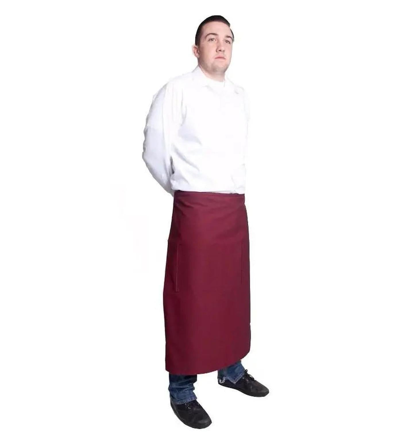 Fiumara Apparel Full Bistro w/2 Pockets 32"L x 28"W Wine Side