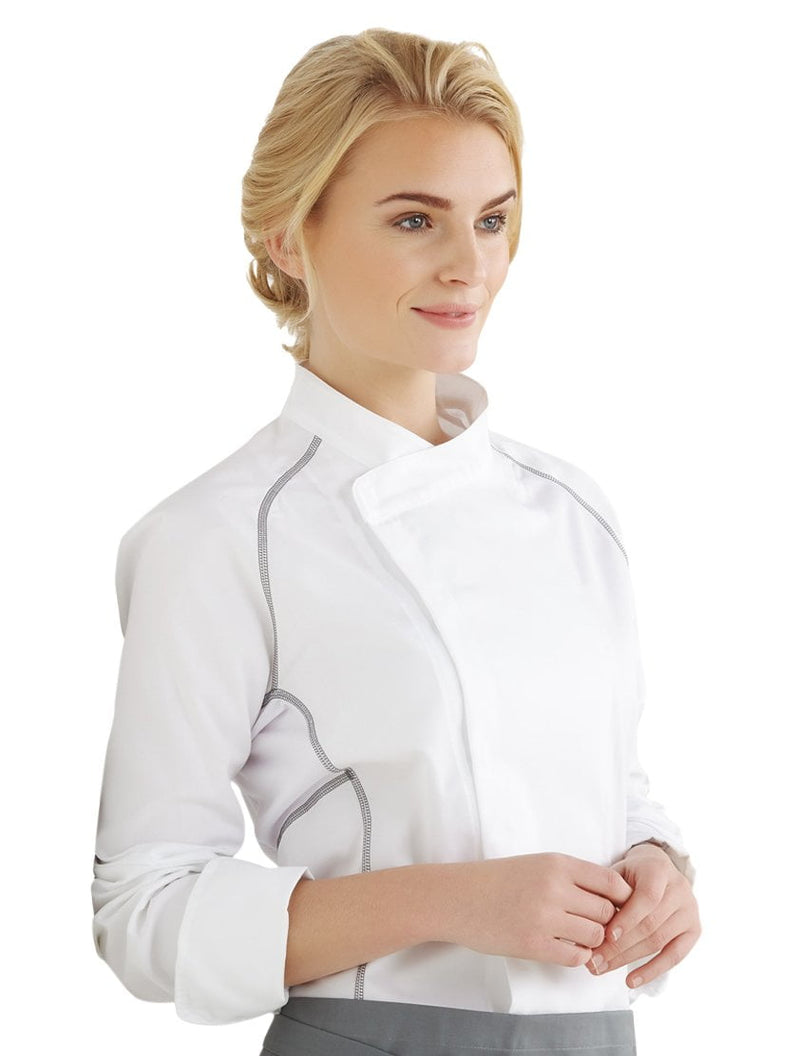 Kentaur 23401 Unisex Chef/Waiters Jacket Side View White 