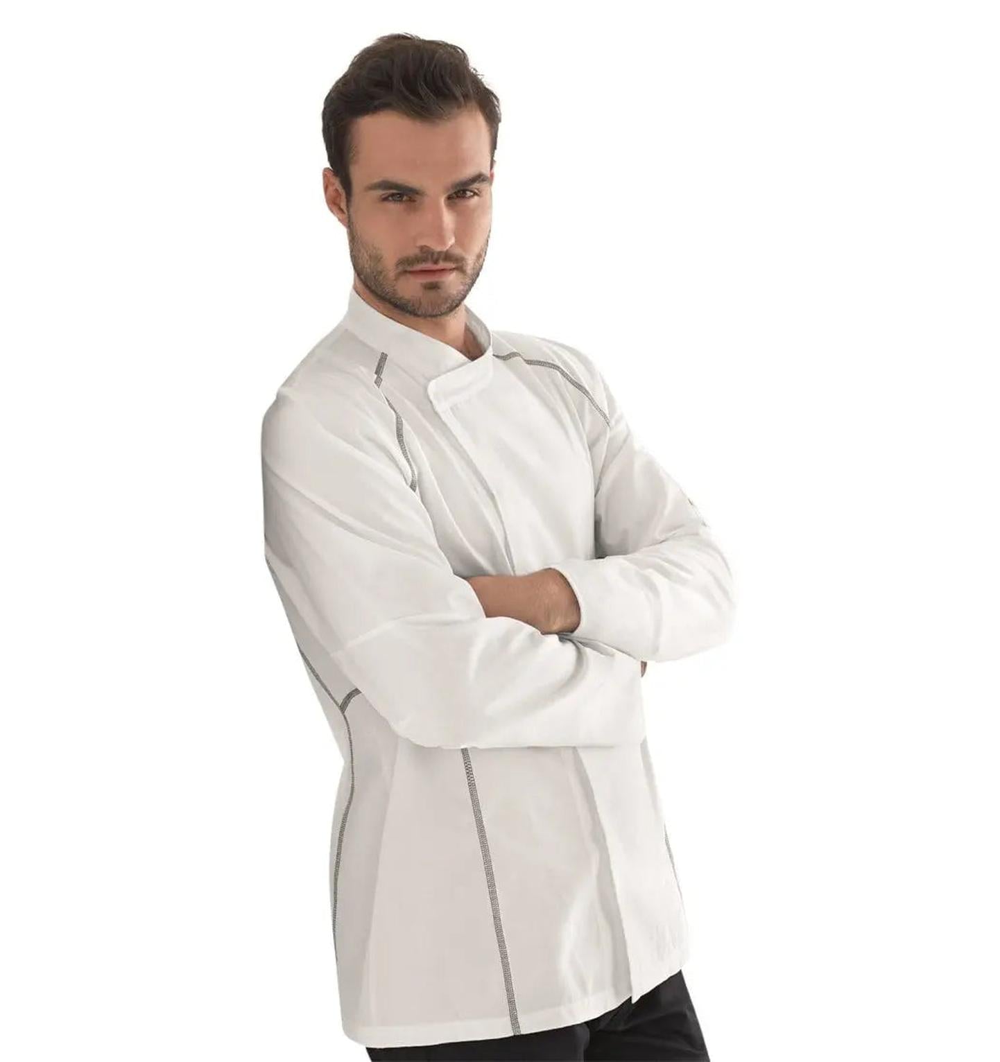 Kentaur 23401 Unisex Chef/Waiters Jacket - Grey - Side