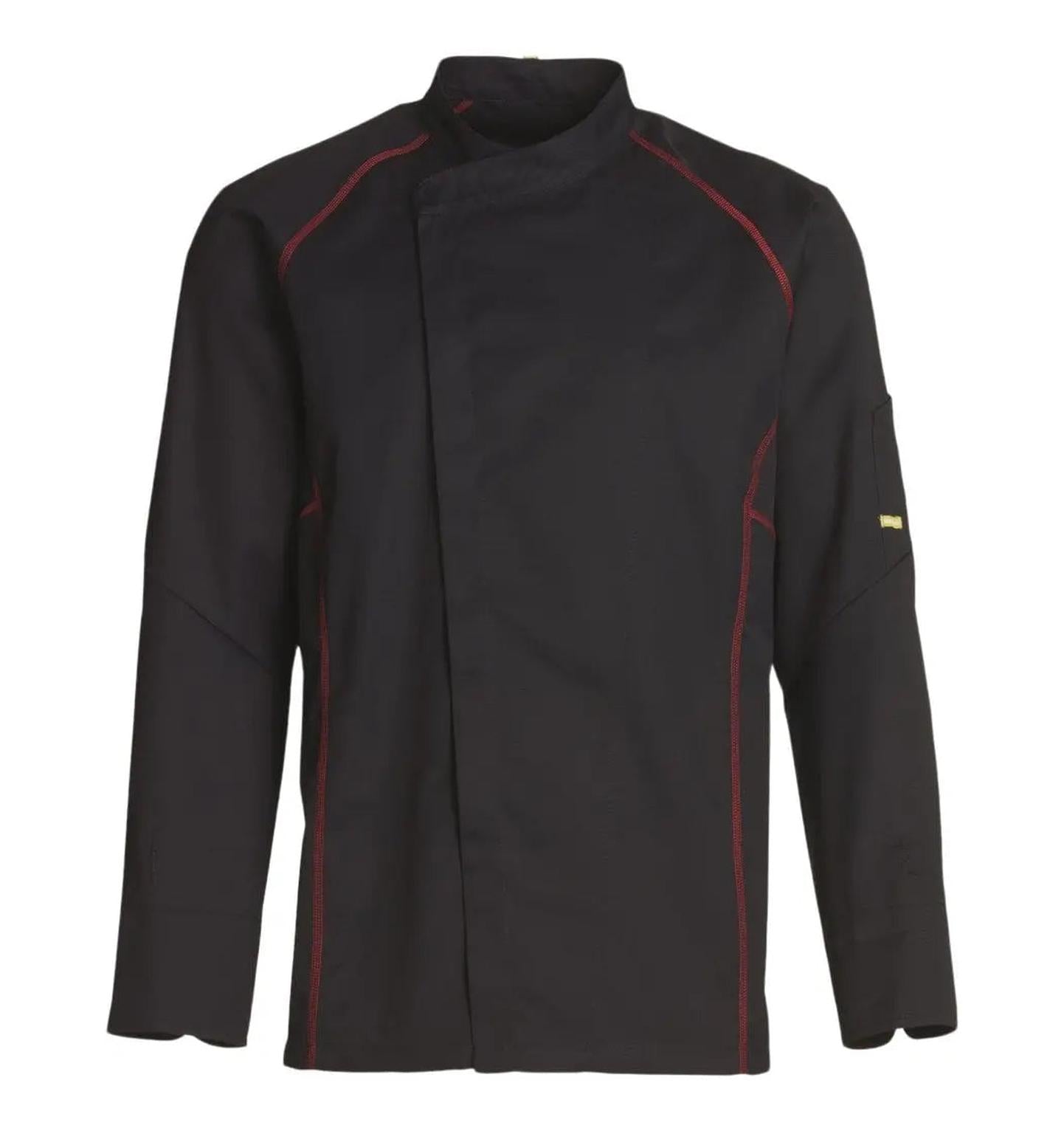 Kentaur 23401 Unisex Chef/Waiters Jacket Front View Black 