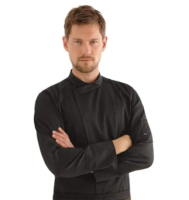Kentaur 23501 Unisex Chef/Waiter Jacket  Front View Black