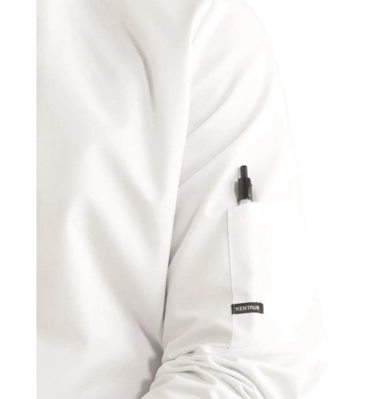 Kentaur 23511 Unisex Chef/Waiters Jacket - White - Sleeve Pocket