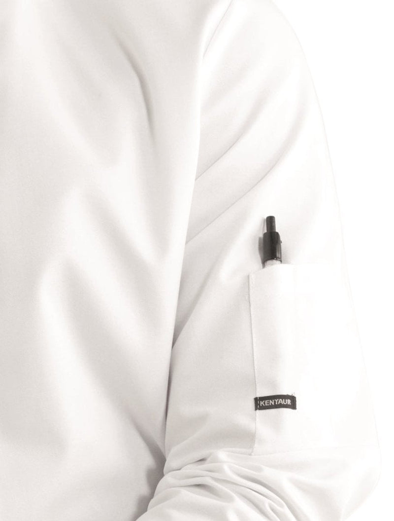 Kentaur 23511 Unisex Chef/Waiters Jacket - White - Sleeve Pocket