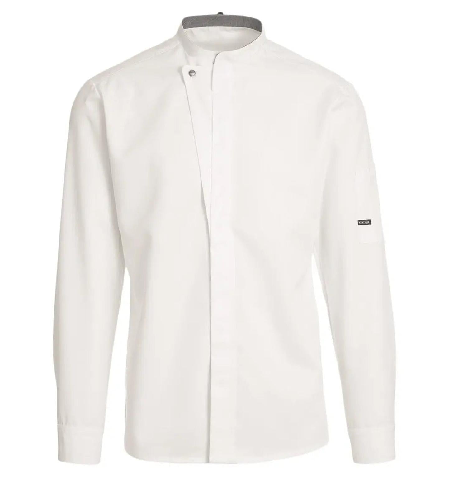 Kentaur 23515 Long Sleeve Chef/Service Jacket  - White - Front View