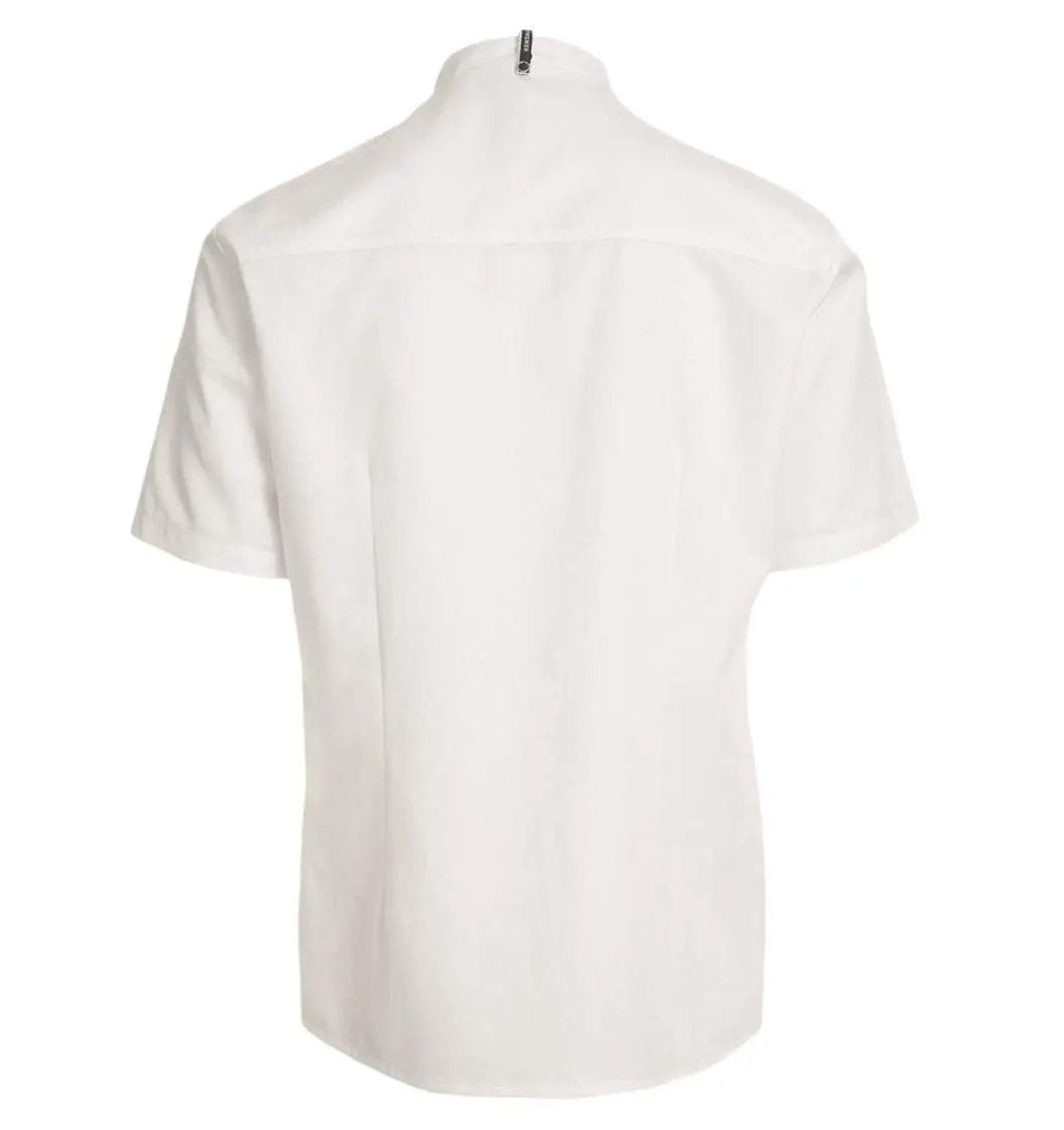 Kentaur 23516 Short Sleeve Chef/Service Jacket- Back - White