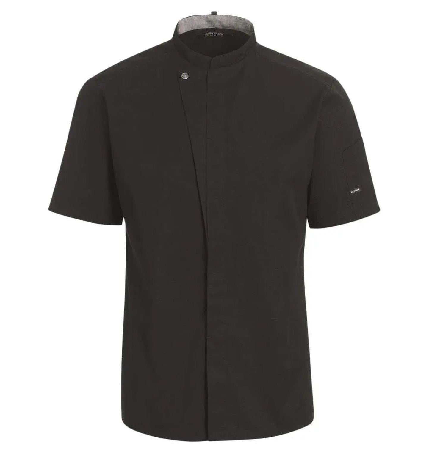 Kentaur 23516 Short Sleeve Chef/Service Jacket Black View Black
