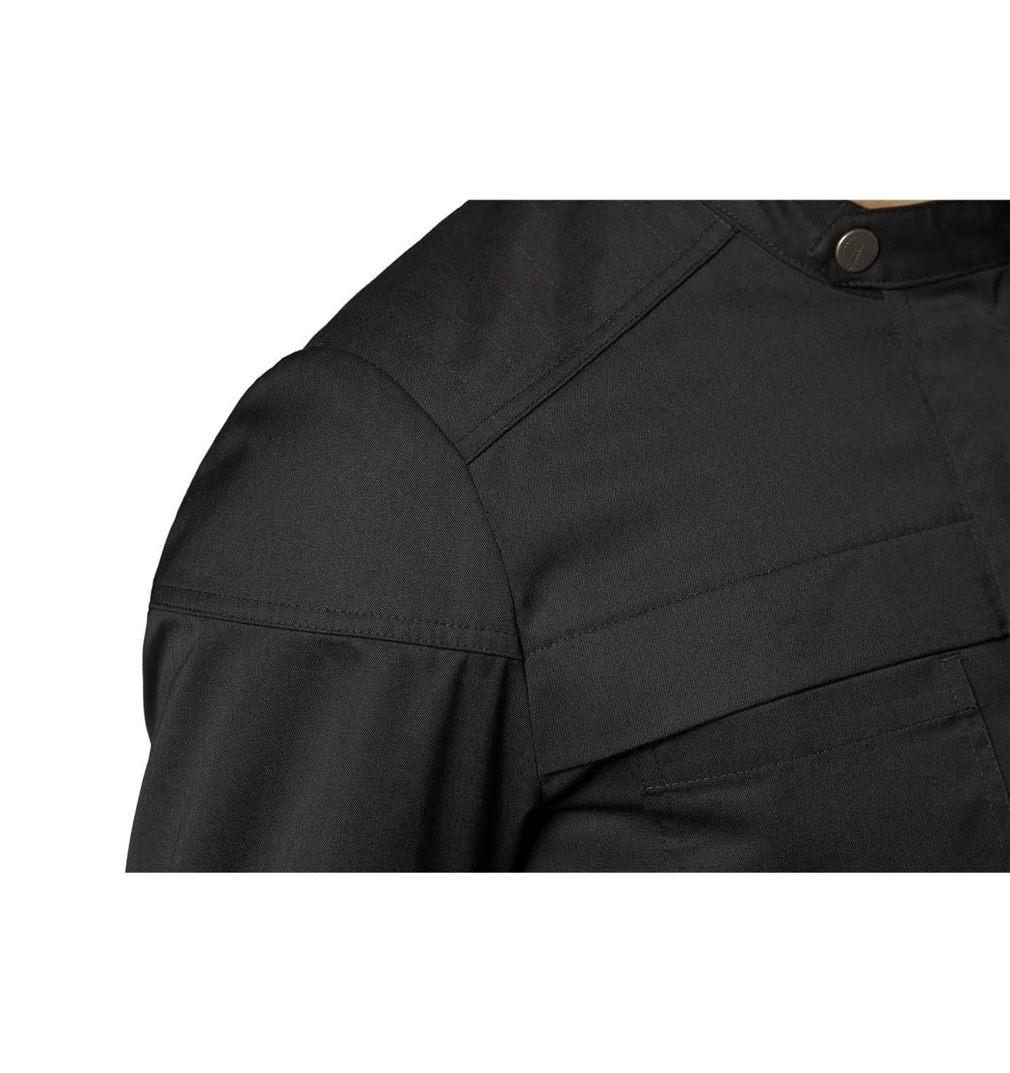 Biker Chef-/Service Jacket S/S Black - Shoulder