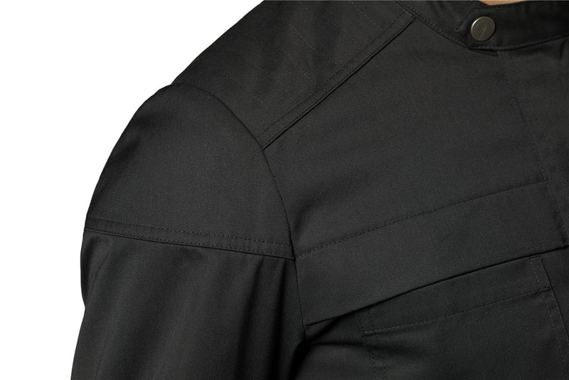 Biker Chef-/Service Jacket S/S Black - Shoulder