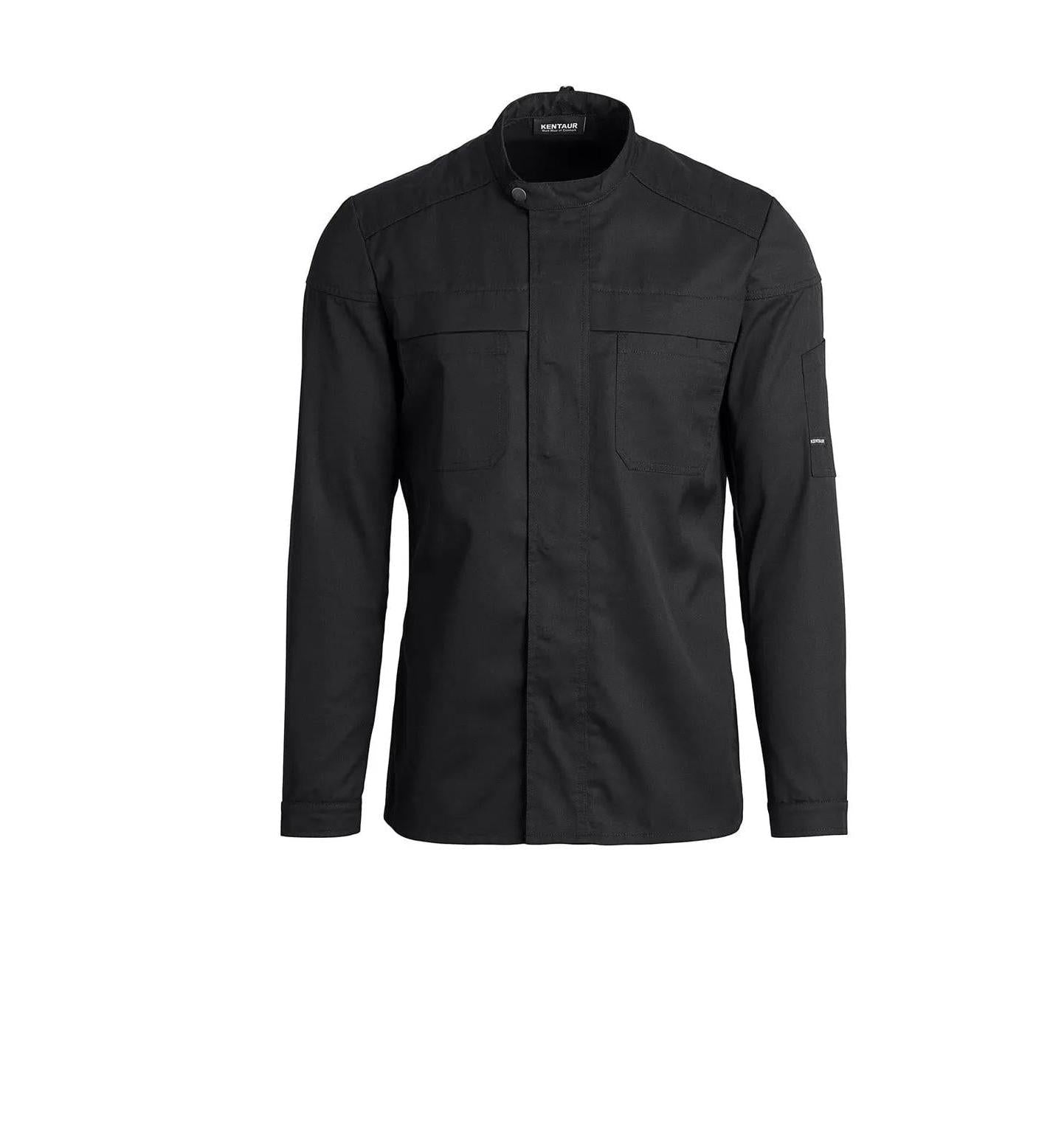 Biker Chef-/Service Jacket Black - Front