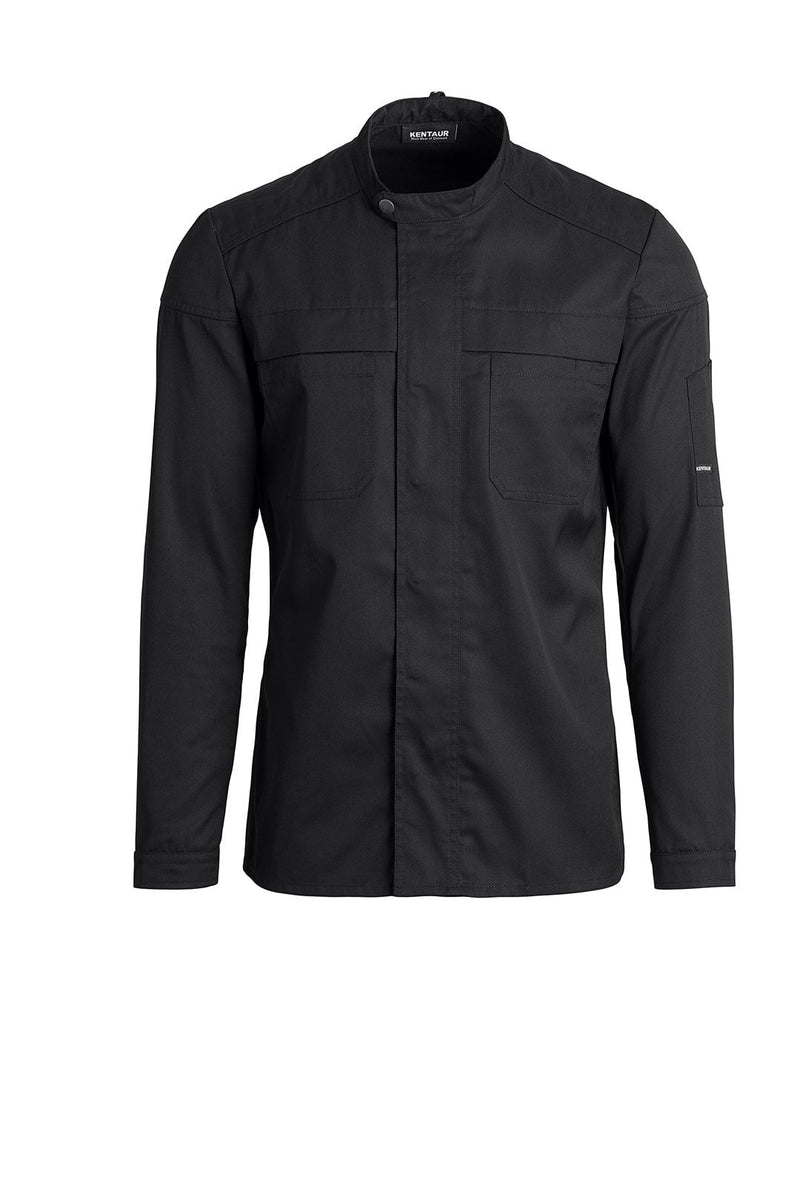 Biker Chef-/Service Jacket Black - Front