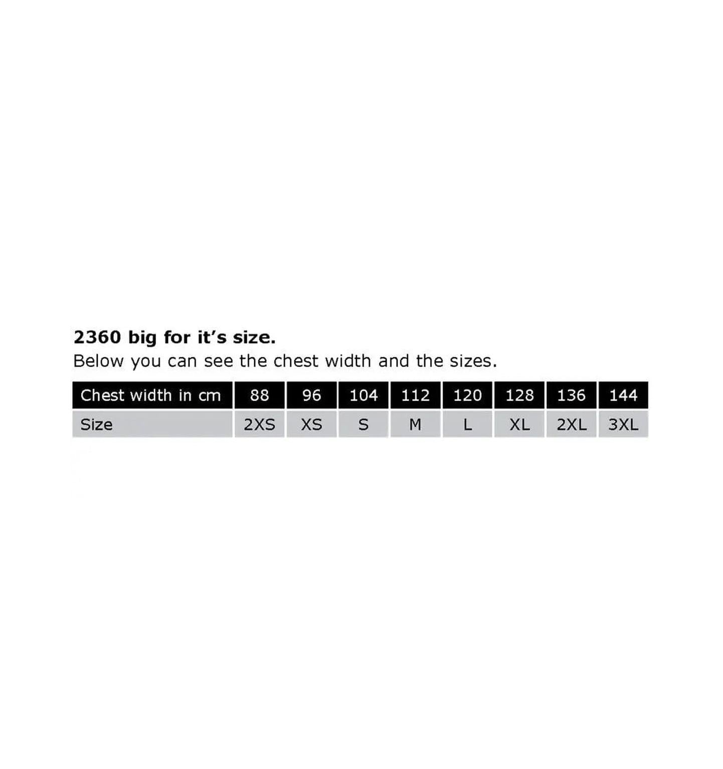 Sizing Chart