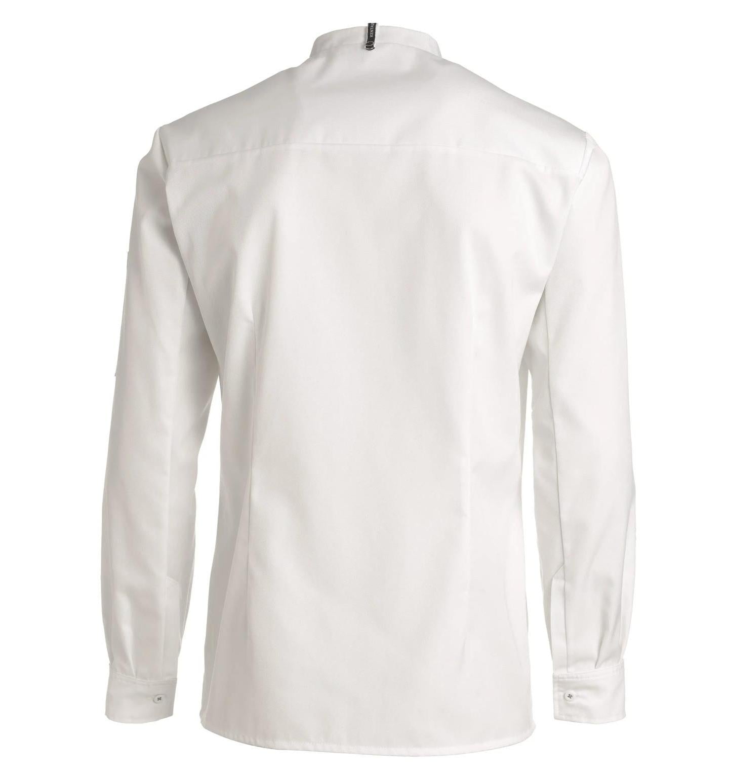 Kentaur 25203 Chef/Service Long Sleeve Shirt Back View White