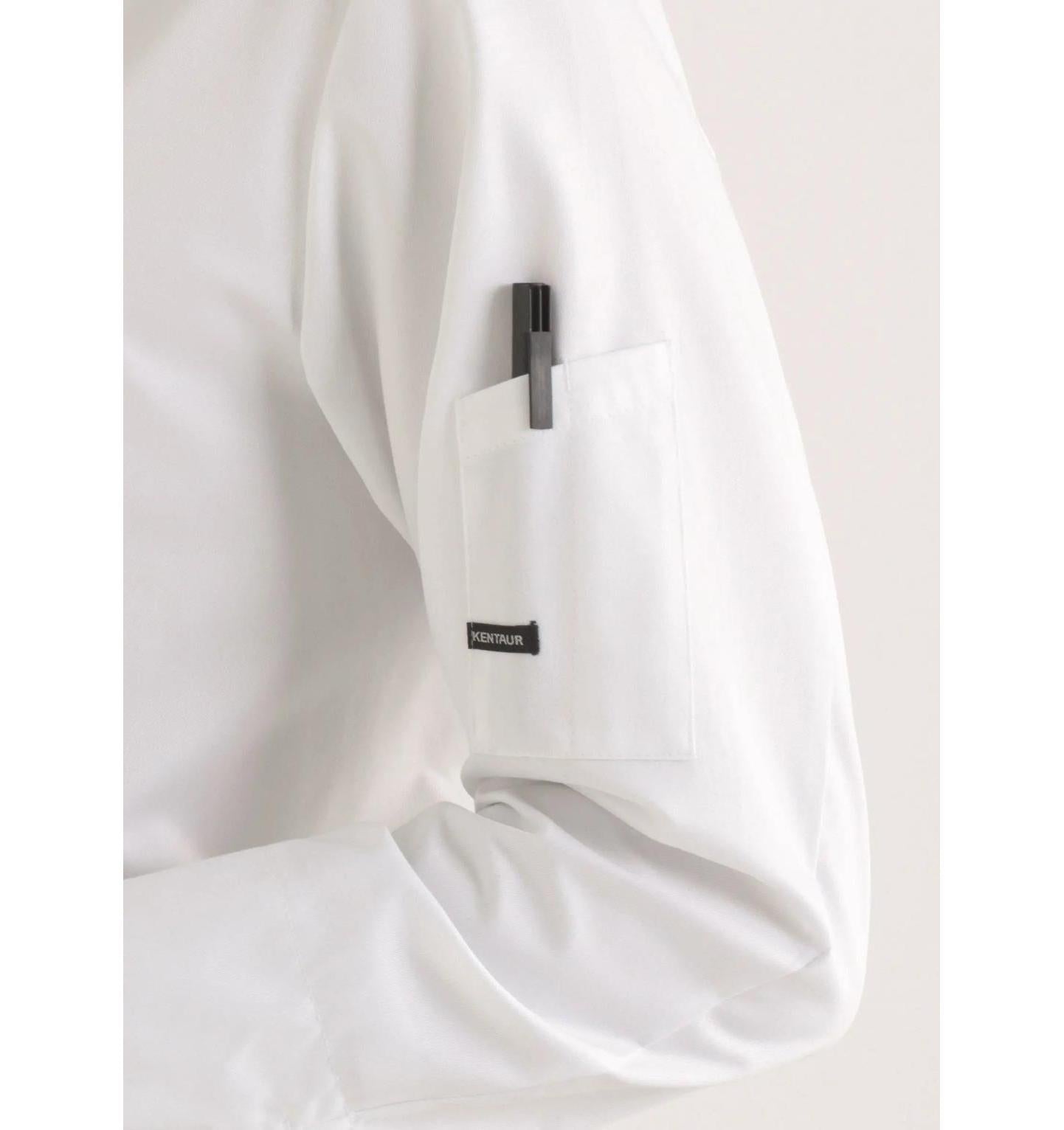 Kentaur 25203 Chef/Service Long Sleeve Shirt Side View White