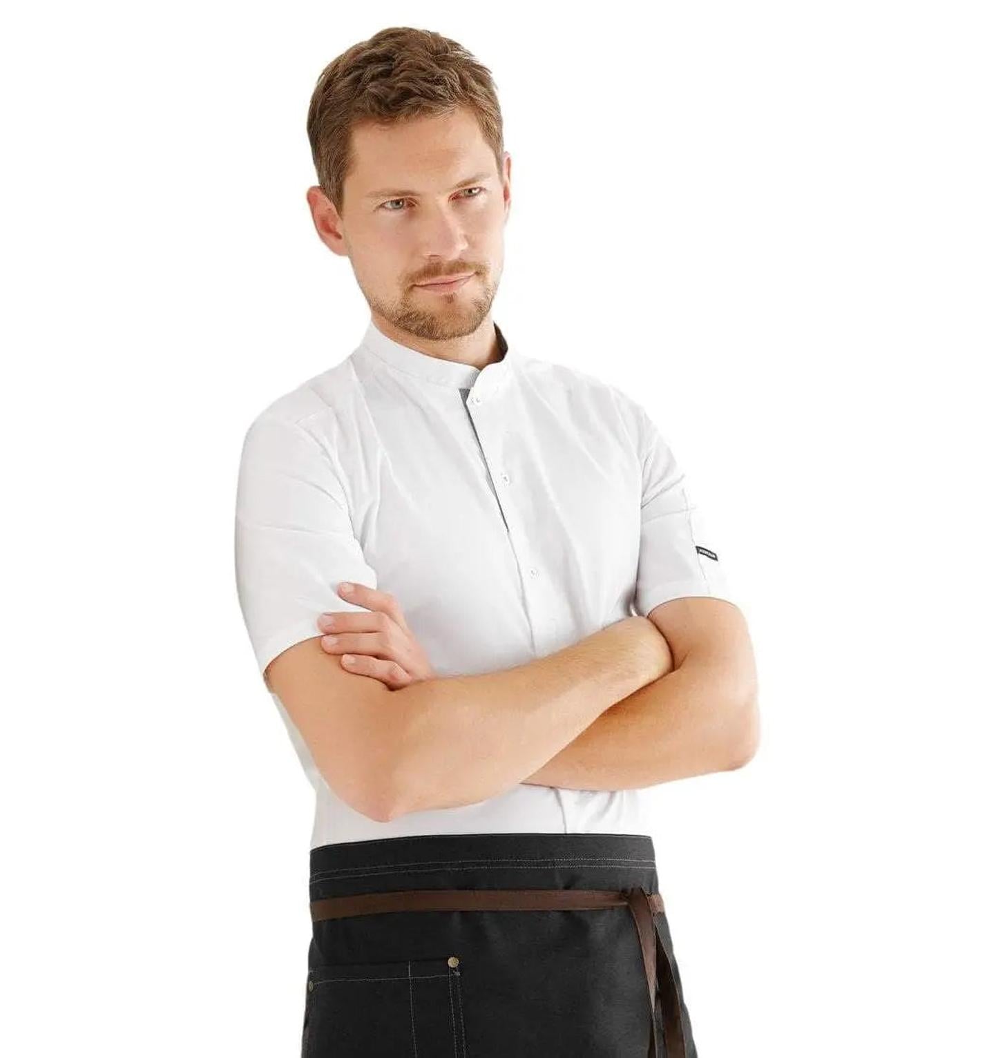 Kentaur 25209 Short Sleeve Chef/Service Shirt - Front - White