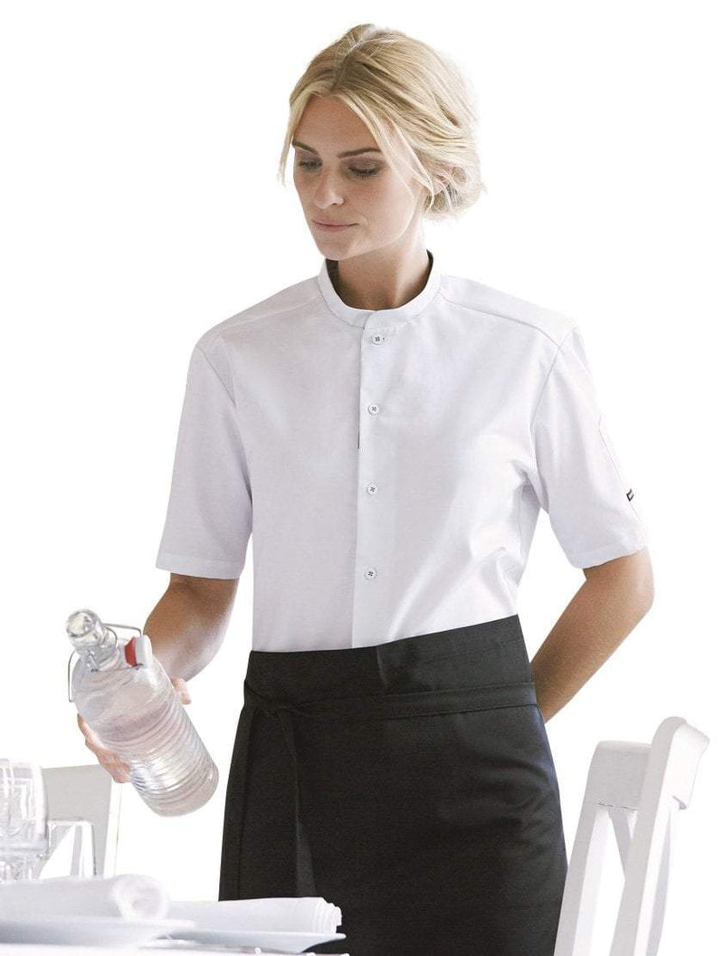 Kentaur 25209 Short Sleeve Chef/Service Shirt - Front - White