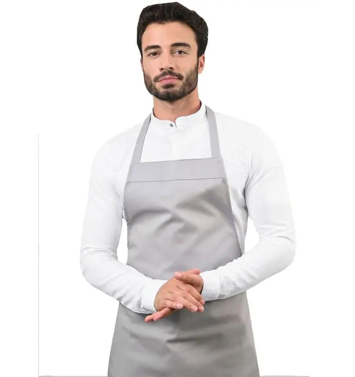 Le Nouveau Denver Bib Apron Slate Grey -main