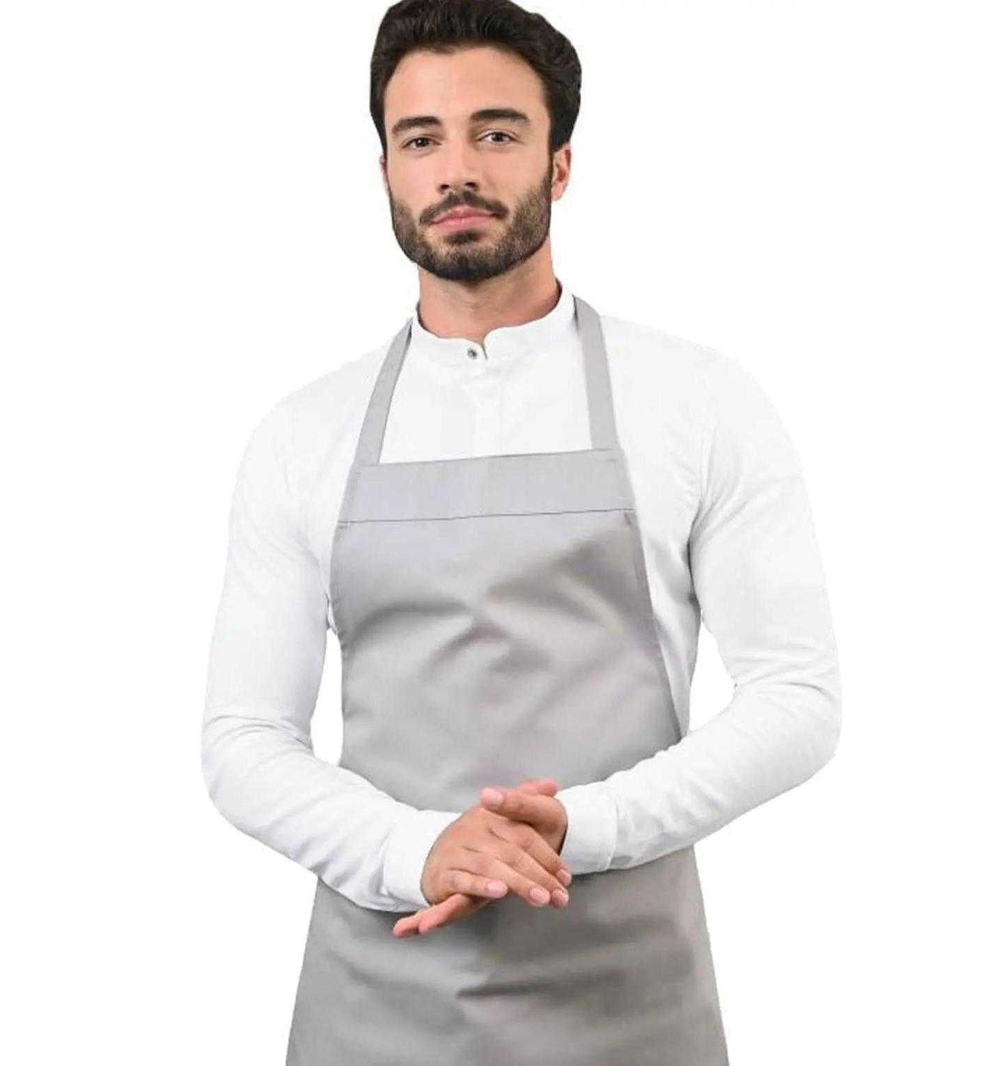 Le Nouveau Denver Bib Apron Slate Grey -main
