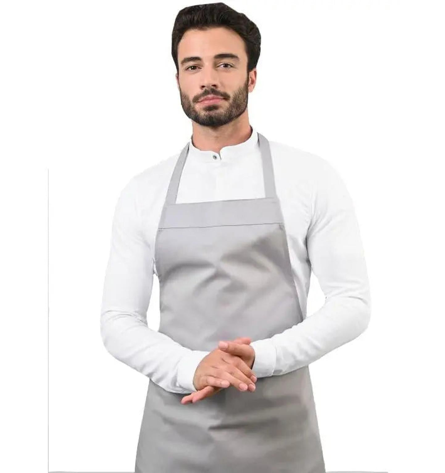 Le Nouveau Denver Bib Apron Slate Grey -main