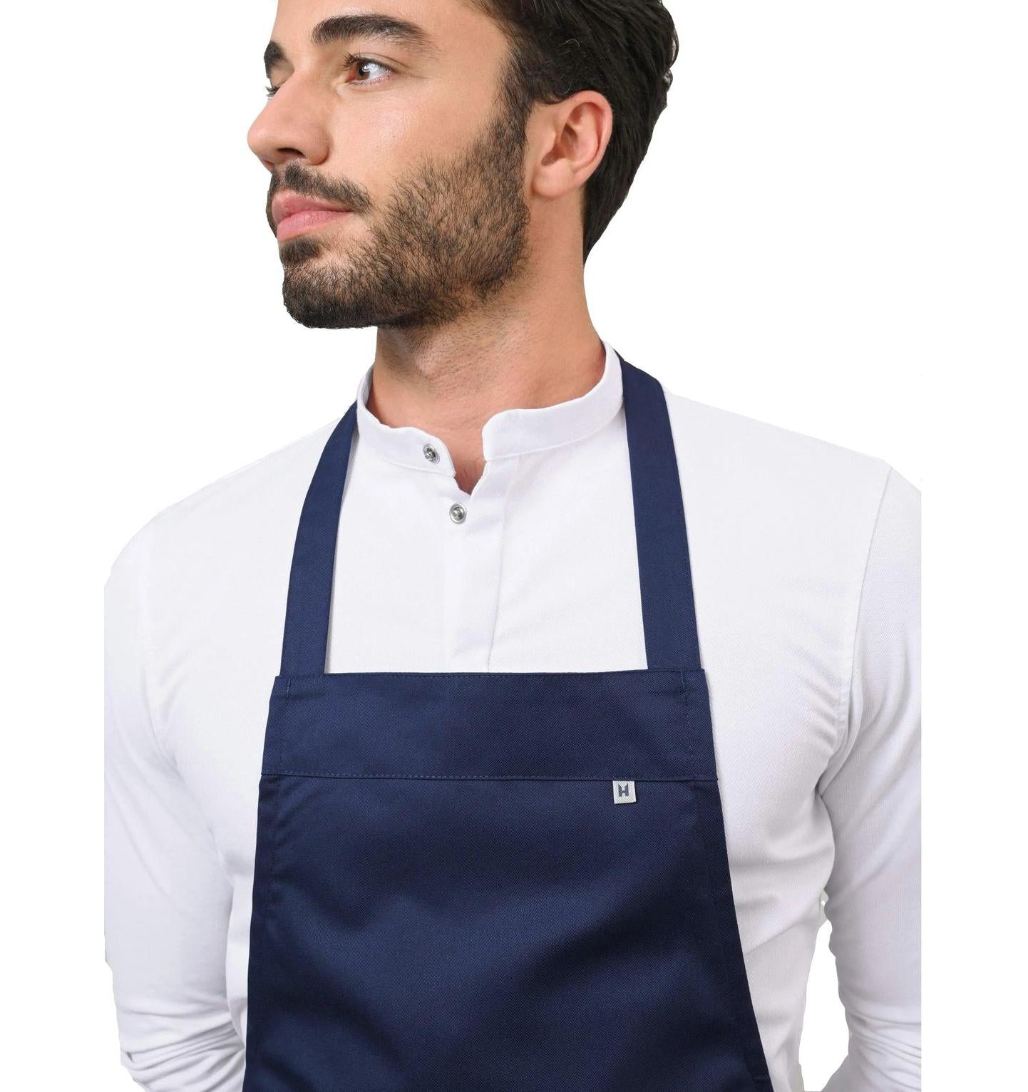 Le Nouveau Denver Bib Apron Navy