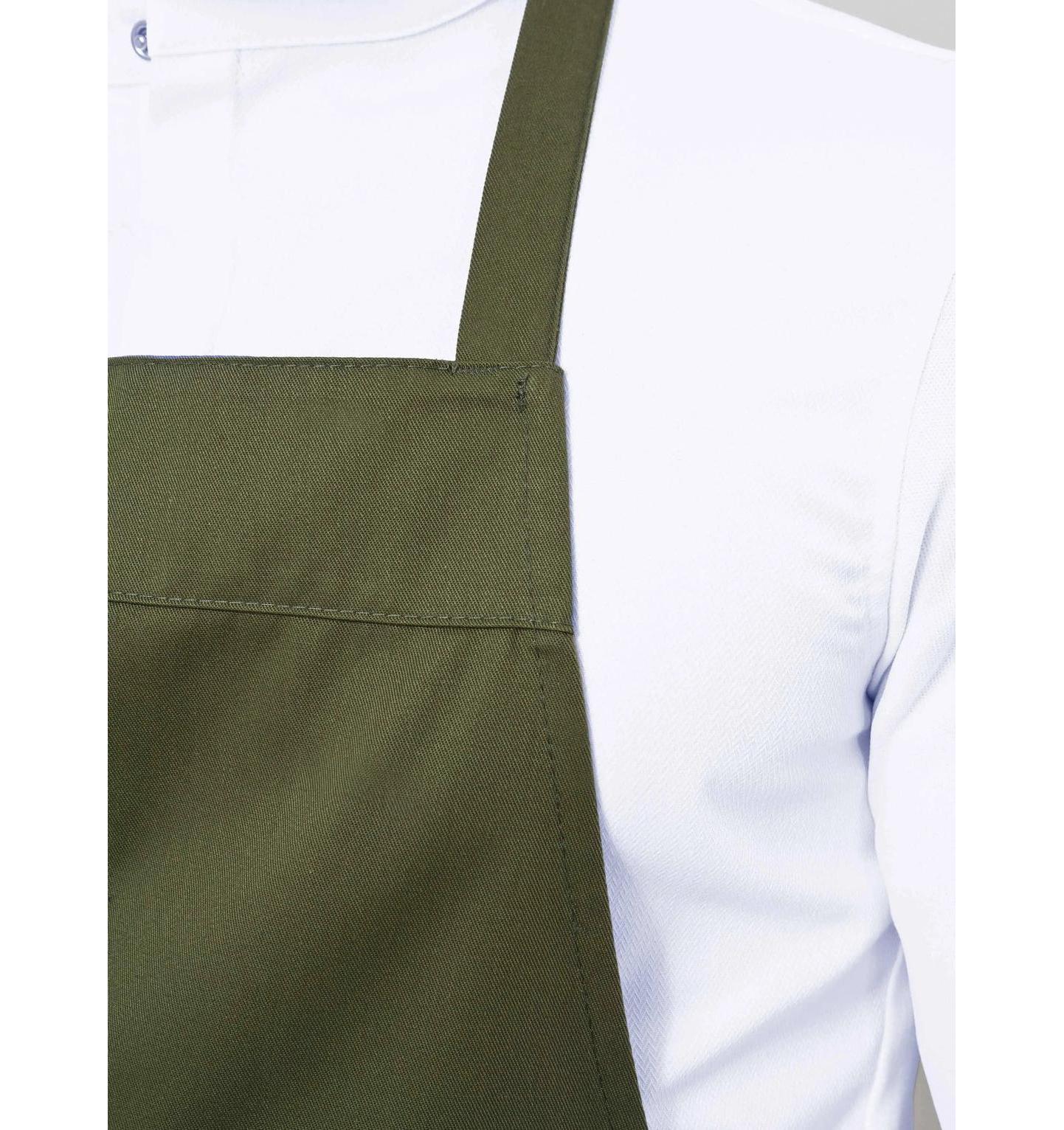 Le Nouveau Denver Bib Apron Olive Green